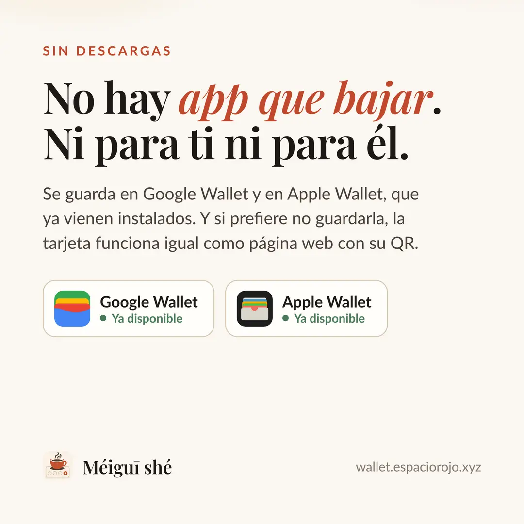 Sin app que bajar, ni para ti ni para él